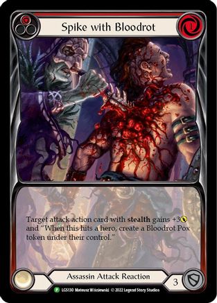 Spike with Bloodrot (LGS130) Rainbow Foil - FaB Promos