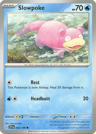 Slowpoke - 042/198 (42) - SV01 Scarlet & Violet Base Set