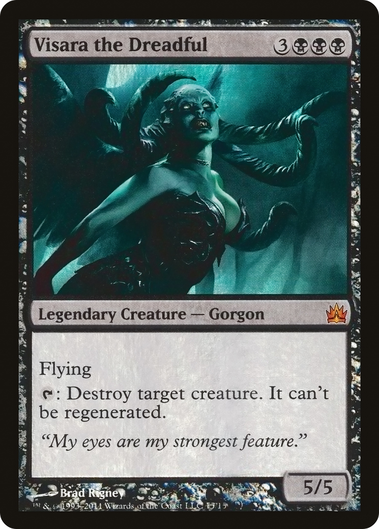 Visara the Dreadful (015) Foil - From the Vault: Legends