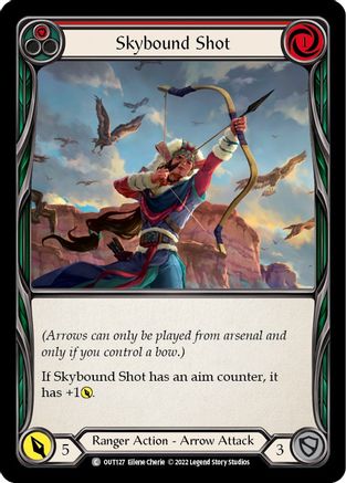 Skybound Shot (Red) (OUT127) Rainbow Foil - Outsiders