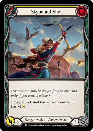 Skybound Shot (Yellow) (OUT128) Rainbow Foil - Outsiders