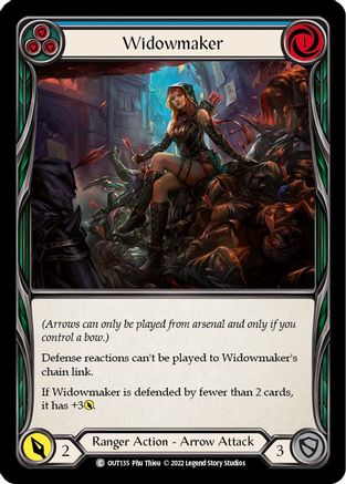Widowmaker (Blue) (OUT135) Rainbow Foil - Outsiders