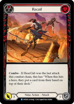 Recoil (Red) (OUT059) Rainbow Foil - Outsiders