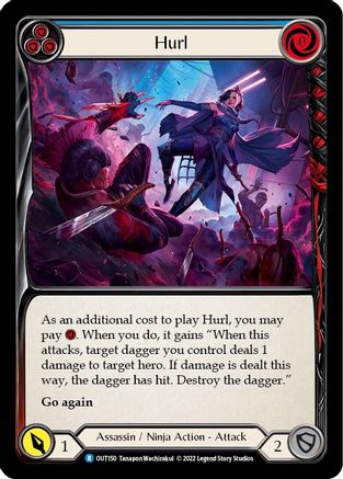Hurl (Blue) (OUT150) Rainbow Foil - Outsiders