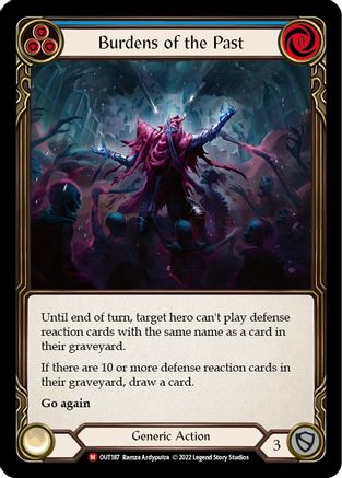 Burdens of the Past (OUT187) Rainbow Foil - Outsiders