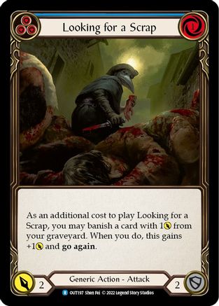Looking for a Scrap (Blue) (OUT197) Rainbow Foil - Outsiders