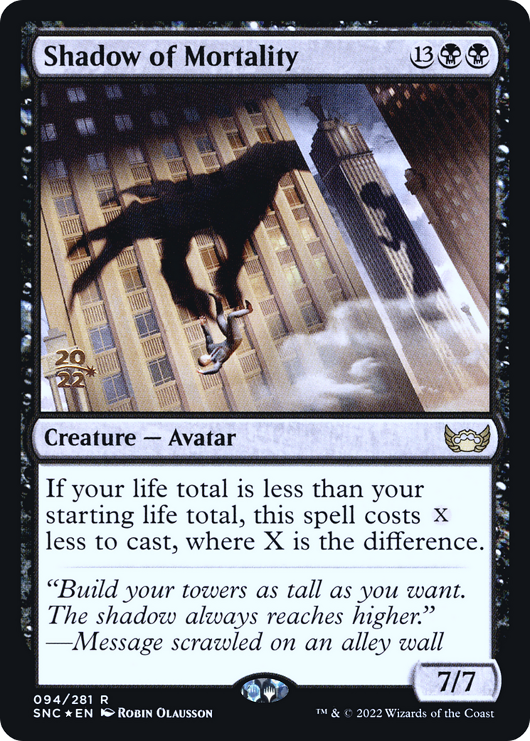 Shadow of Mortality (94s) Foil - Streets of New Capenna Promos