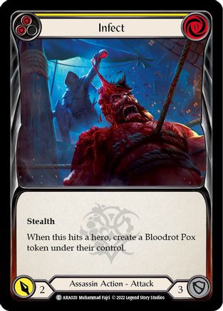 Infect (Yellow) (ARA020) - Blitz Deck: Outsiders - Arakni