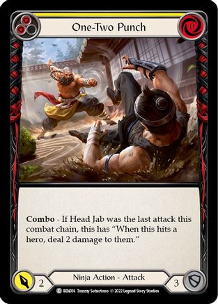 One-Two Punch (Yellow) (BEN016) - Blitz Deck: Outsiders - Benji