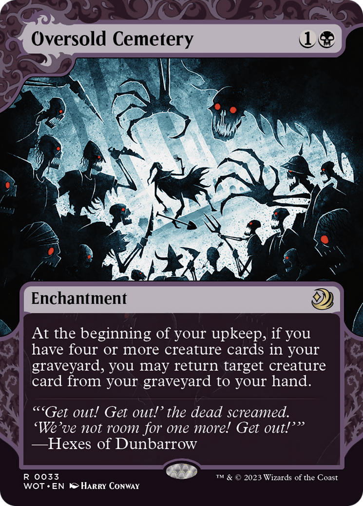 Oversold Cemetery (Showcase) (033) Foil - Wilds of Eldraine: Enchanting Tales