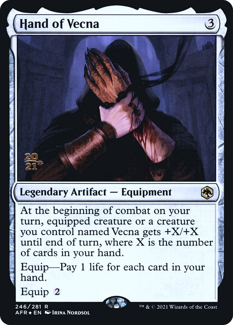 Hand of Vecna (246s) Foil - Adventures in the Forgotten Realms Promos