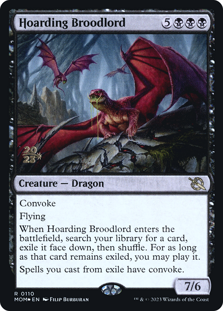 Hoarding Broodlord (110s) Foil - March of the Machine Promos
