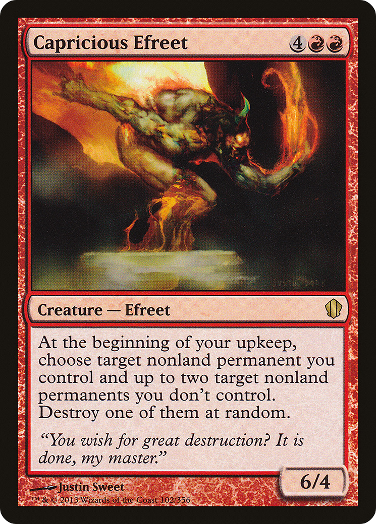 Capricious Efreet (102) - Commander 2013