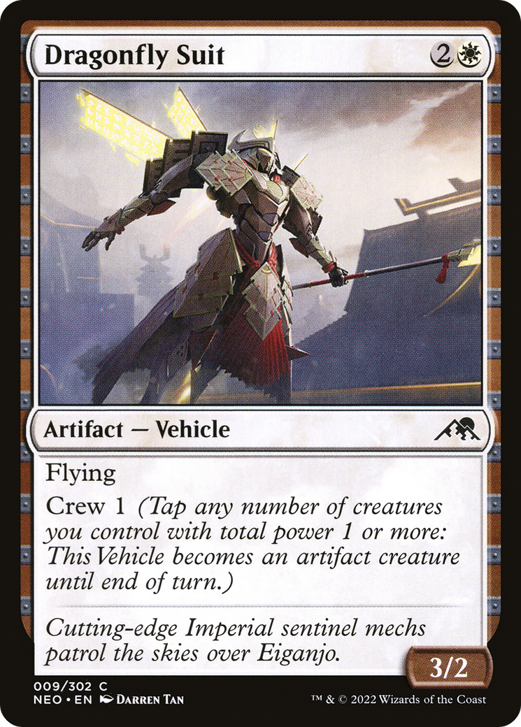 Dragonfly Suit (009) Foil - Kamigawa: Neon Dynasty
