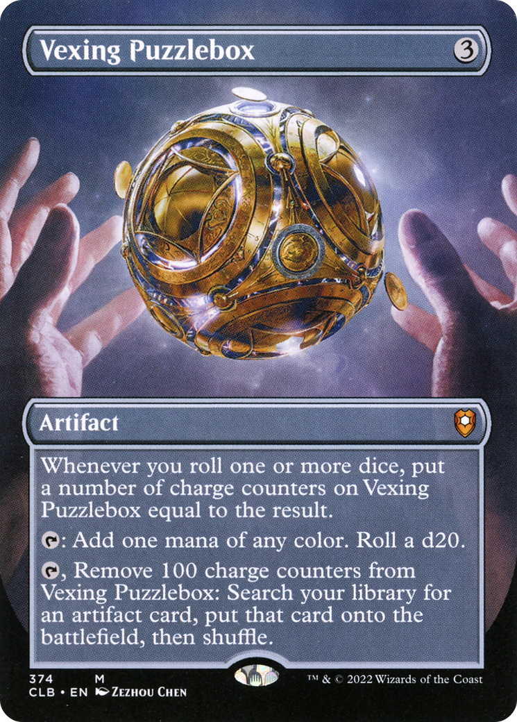 Vexing Puzzlebox (Borderless) (374) Foil - Commander Legends: Battle for Baldur's Gate