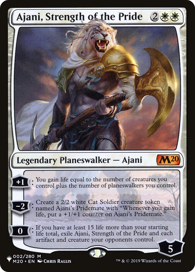 Ajani, Strength of the Pride (M20-2) - The List