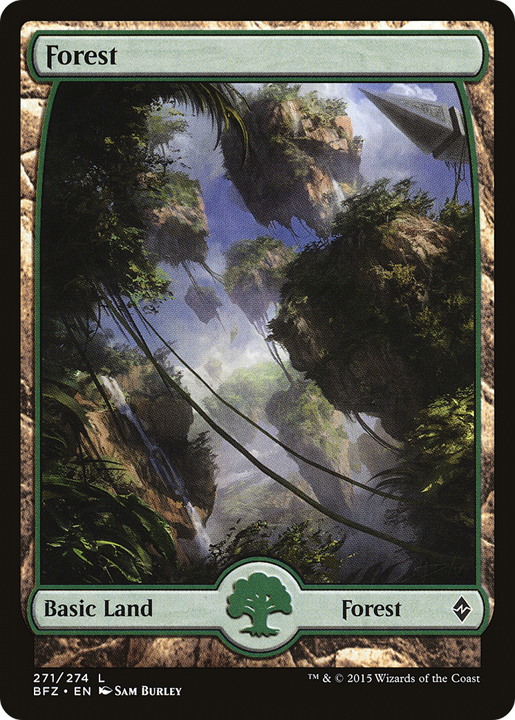Forest – Full Art (271) Foil - Battle for Zendikar
