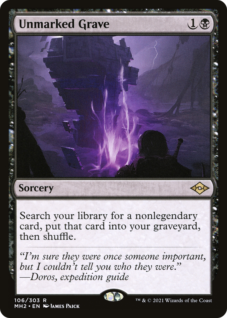Unmarked Grave (106) Foil - Modern Horizons 2