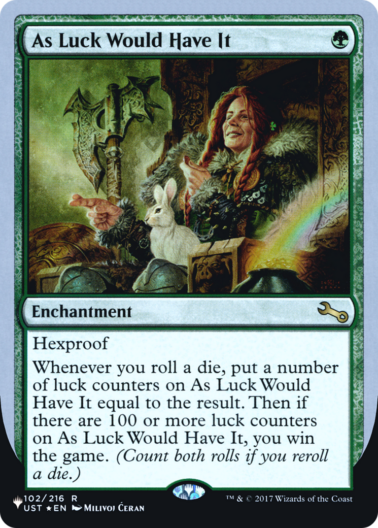 As Luck Would Have It (033) Foil - The List (Unfinity Foil Edition)