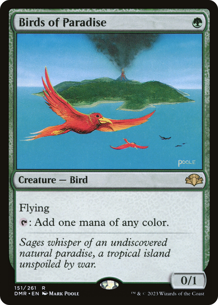 Birds of Paradise (151) Foil - Dominaria Remastered