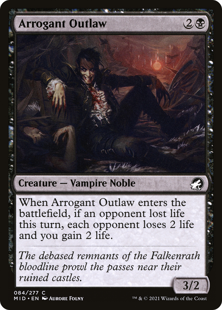 Arrogant Outlaw (084) Foil - Innistrad: Midnight Hunt