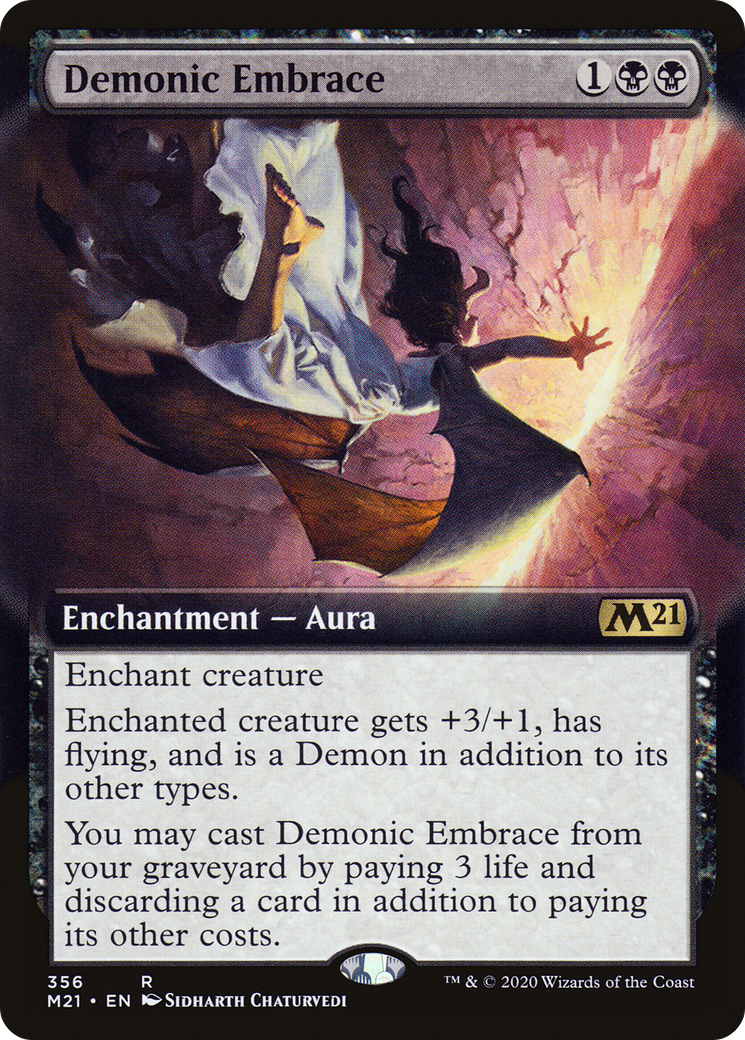 Demonic Embrace (Extended Art) (356) - Core Set 2021