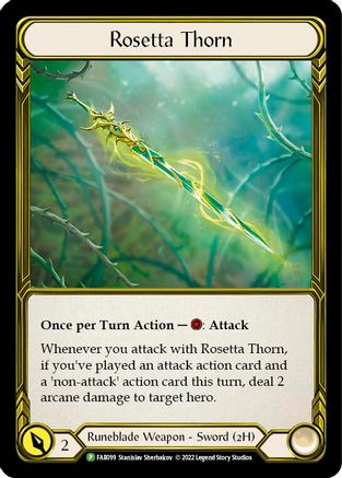 Rosetta Thorn (Golden) (FAB099) Cold Foil - FaB Promos