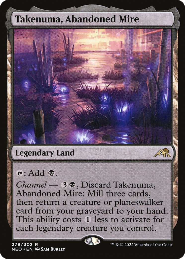Takenuma, Abandoned Mire (278) Foil - Kamigawa: Neon Dynasty