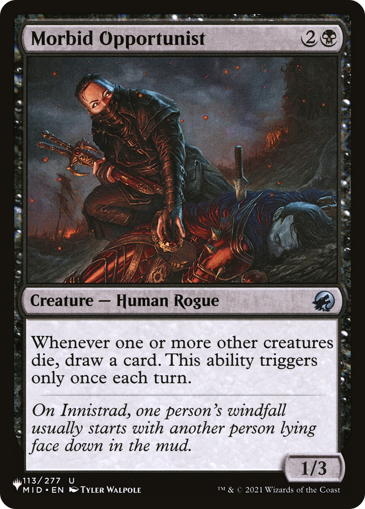 Morbid Opportunist (MID-113) - The List