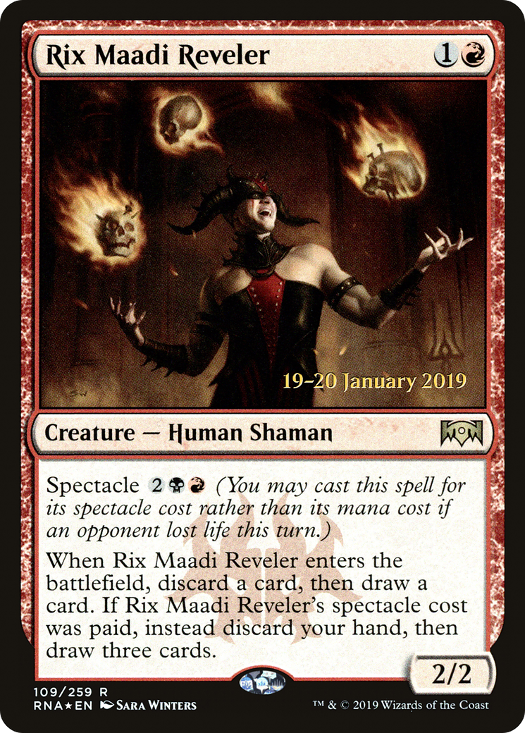 Rix Maadi Reveler (109) Foil - Ravnica Allegiance Promos