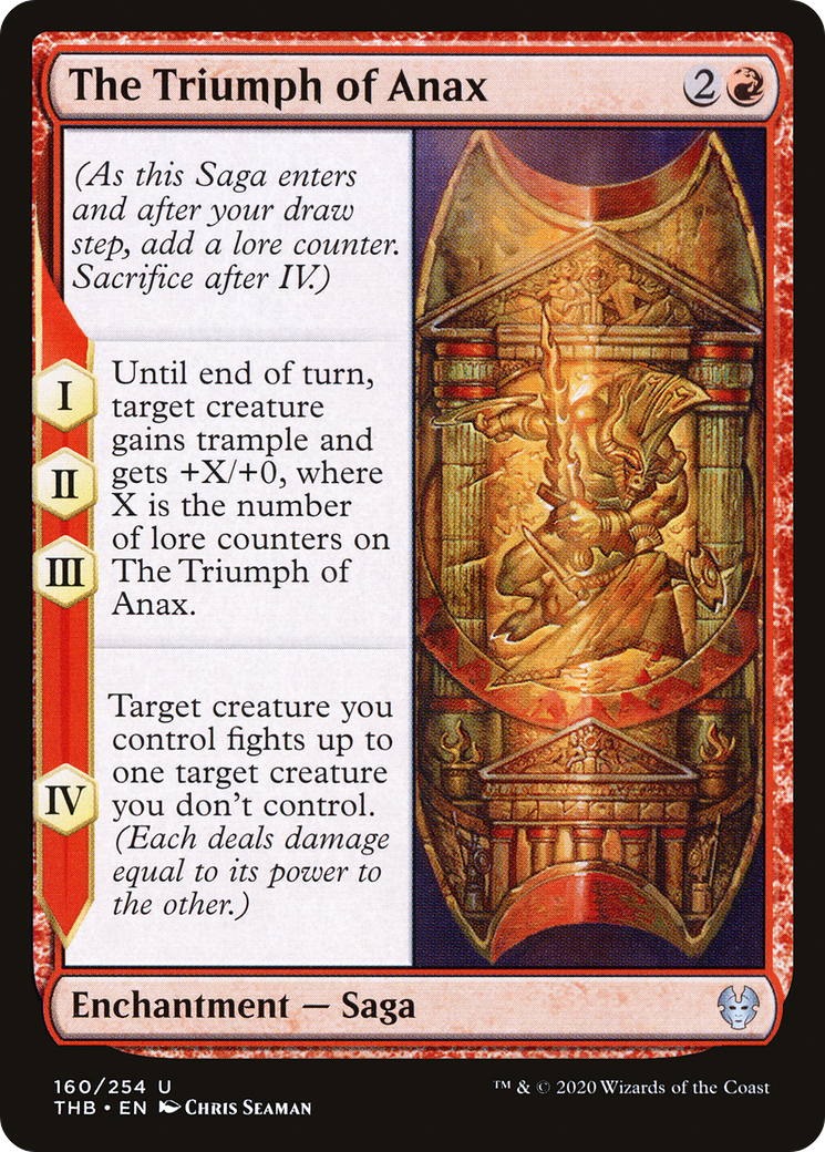 The Triumph of Anax (160) Foil - Theros Beyond Death
