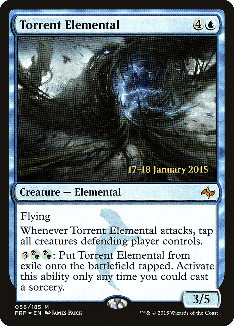 Torrent Elemental (56s) Foil - Fate Reforged Promos