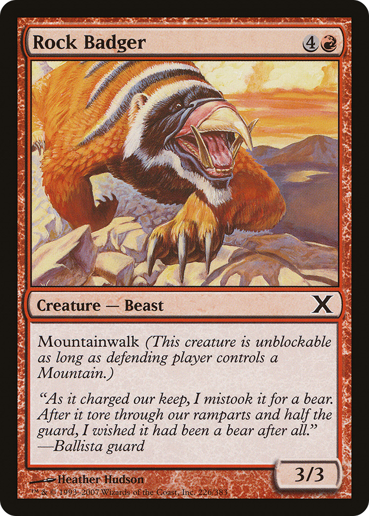 Rock Badger (226) - Tenth Edition