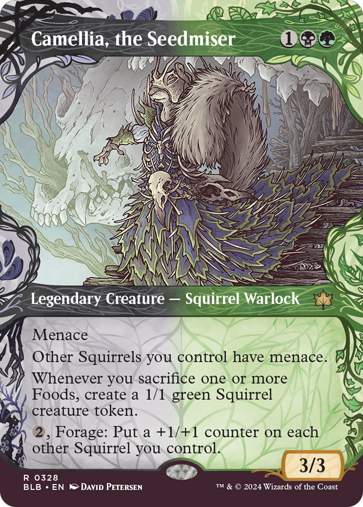 Camellia, the Seedmiser (Showcase) (328) Foil - Bloomburrow