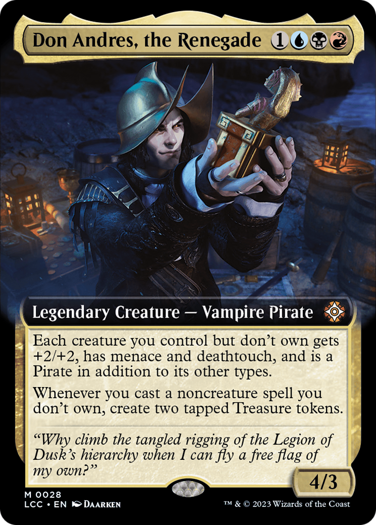 Don Andres, the Renegade (Extended Art) (028) Foil - The Lost Caverns of Ixalan Commander