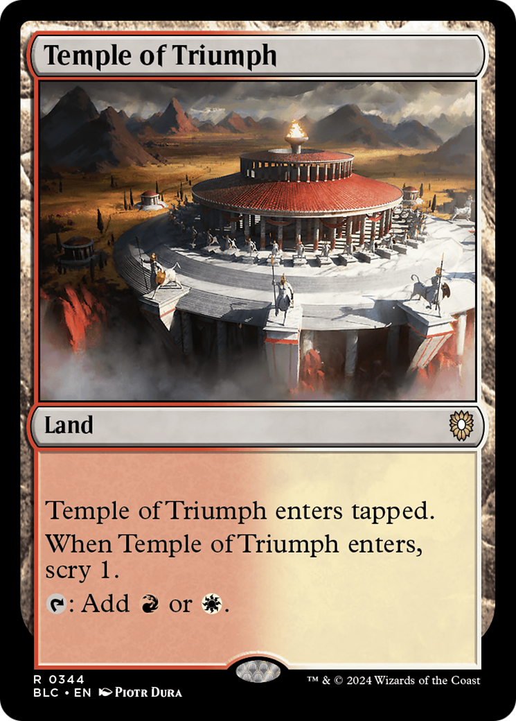 Temple of Triumph (344) - Bloomburrow Commander