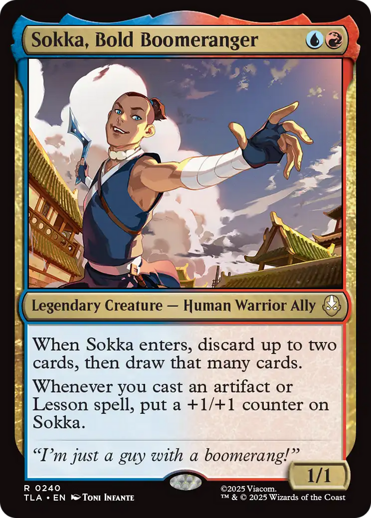 Sokka, Bold Boomeranger (240) Foil - Avatar: The Last Airbender