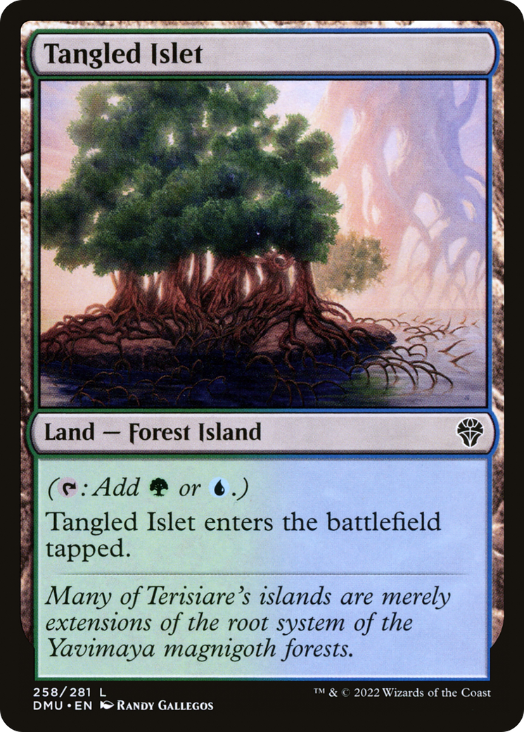 Tangled Islet (258) Foil - Dominaria United