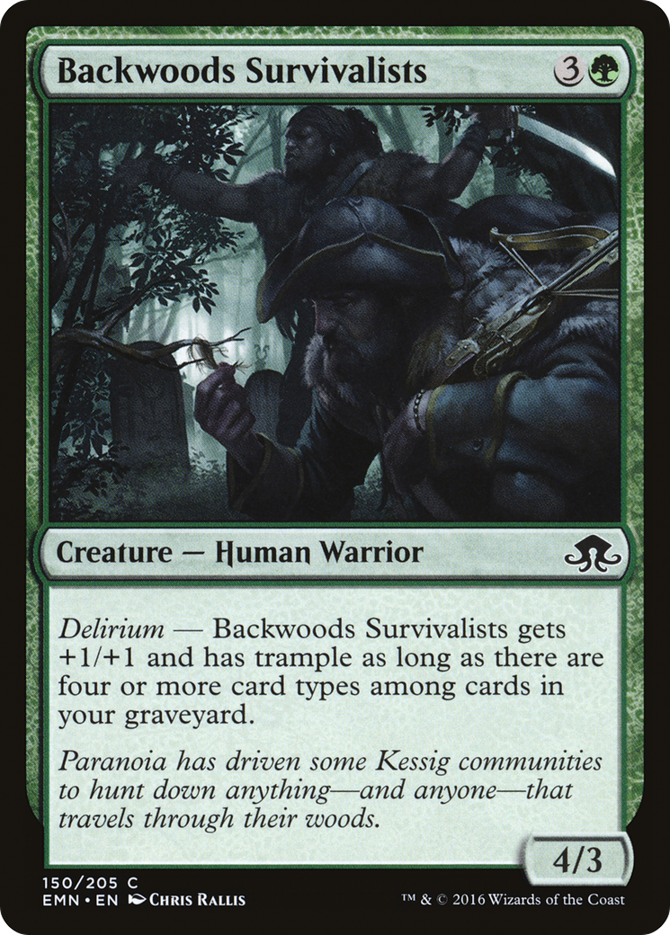 Backwoods Survivalists (150) Foil - Eldritch Moon