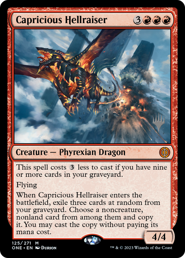 Capricious Hellraiser (125p) - Phyrexia: All Will Be One Promos