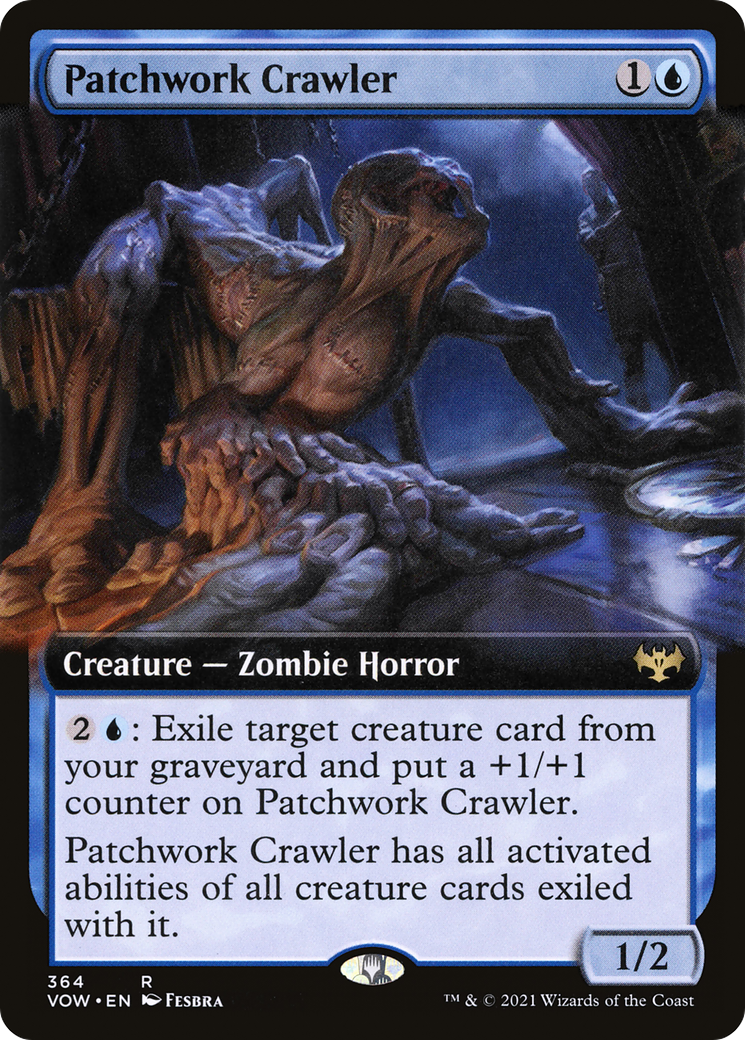 Patchwork Crawler (Extended Art) (364) Foil - Innistrad: Crimson Vow