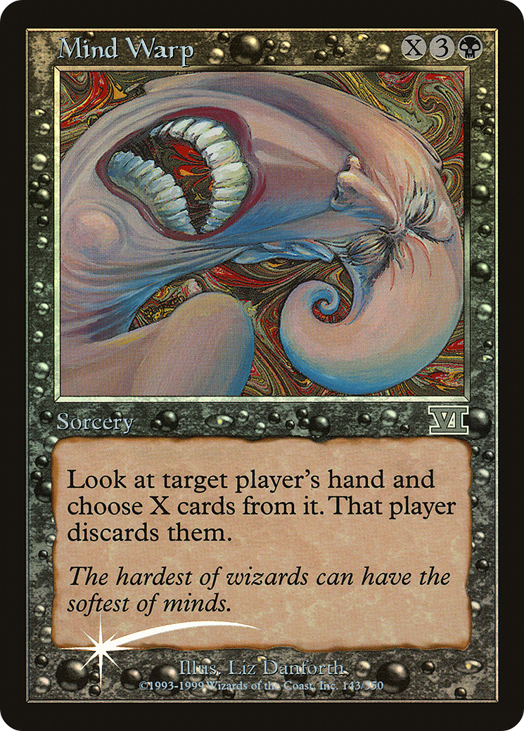 Mind Warp (6ED-143) Foil - Friday Night Magic 2000
