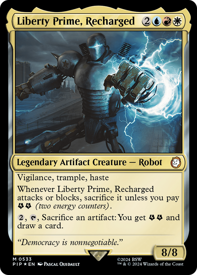 Liberty Prime, Recharged (Surge Foil) (533) Foil - Fallout