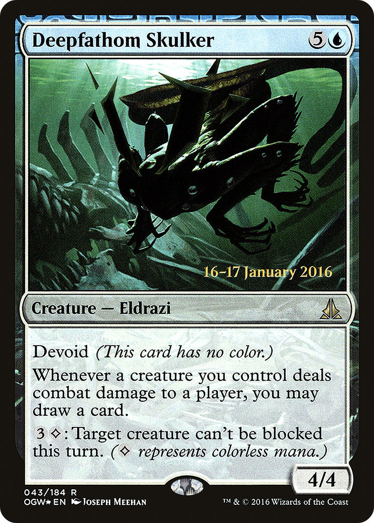Deepfathom Skulker (043) Foil - Oath of the Gatewatch Promos
