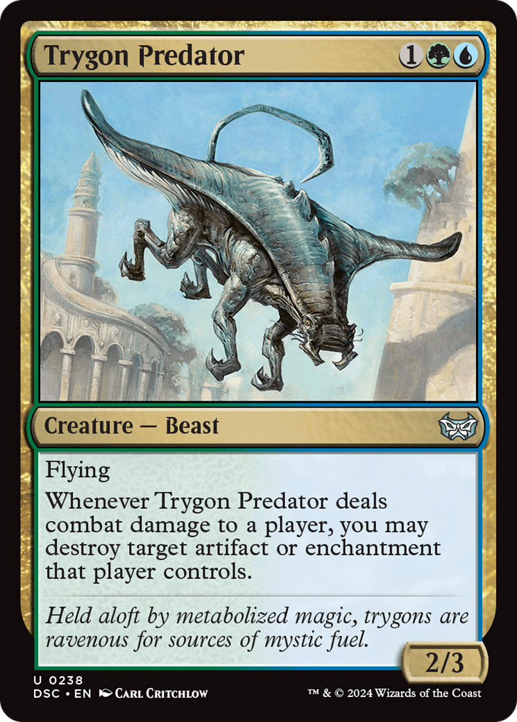 Trygon Predator (238) - Duskmourn: House of Horror Commander