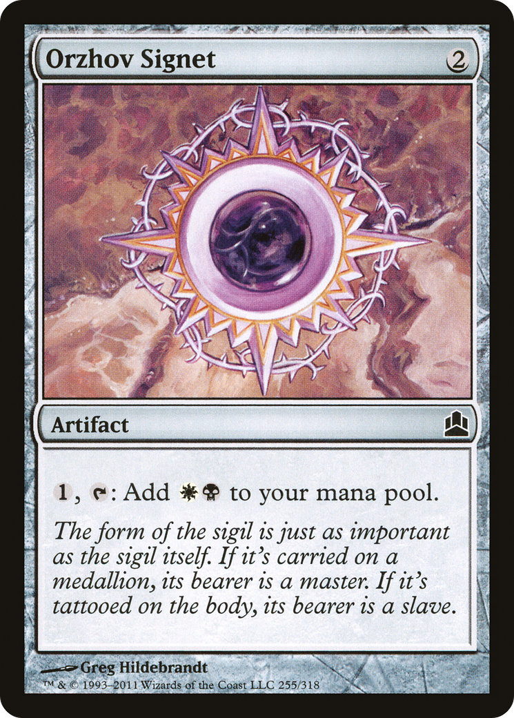 Orzhov Signet (255) - Commander 2011