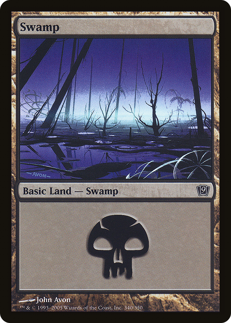 Swamp (340) Foil - Ninth Edition