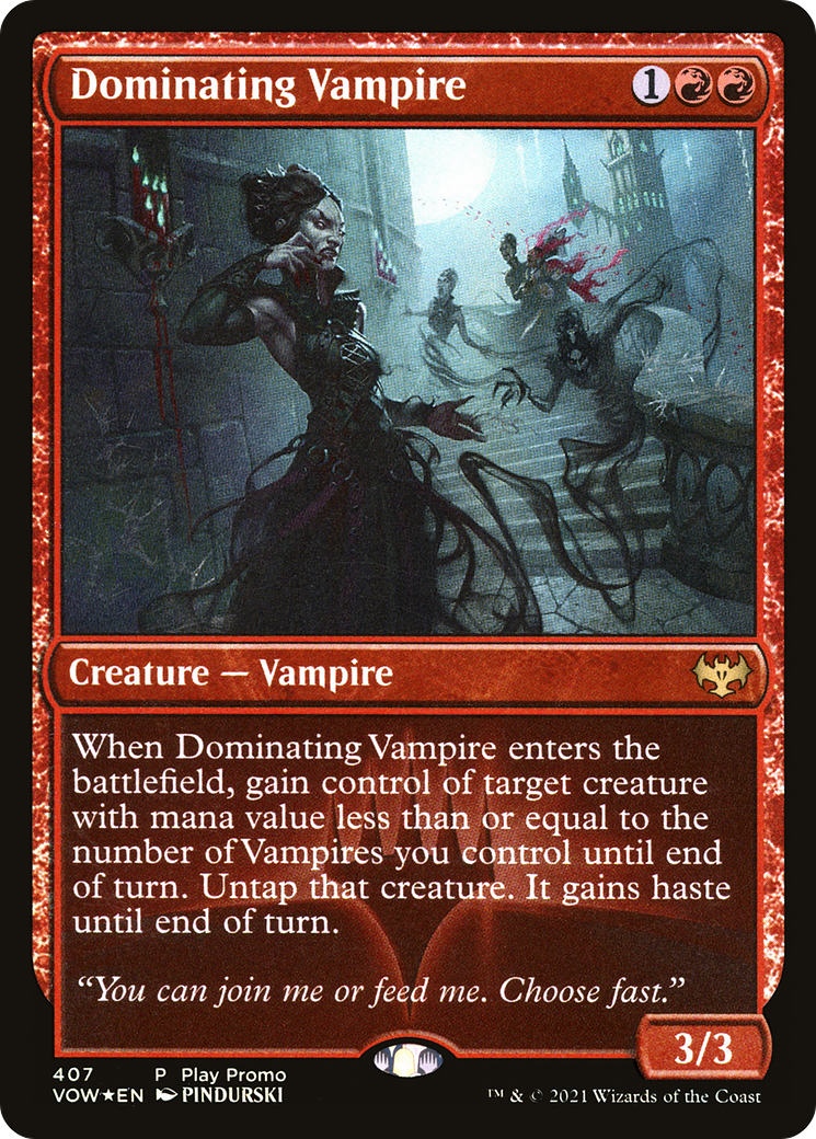 Dominating Vampire (407) Foil - Innistrad: Crimson Vow