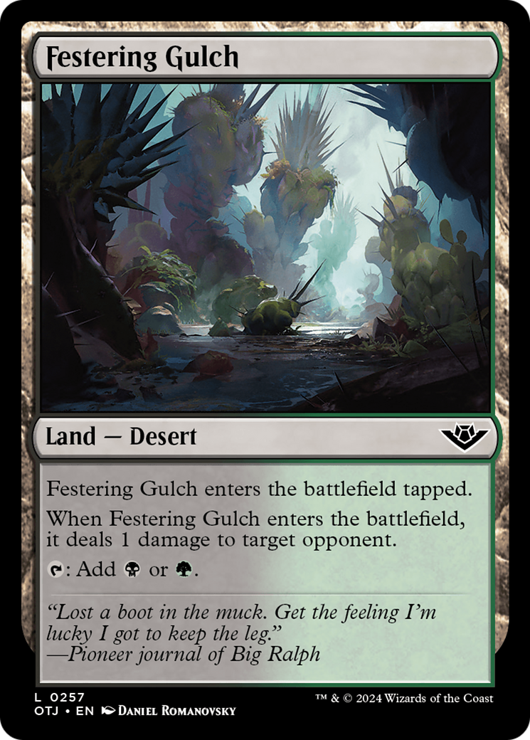 Festering Gulch (257) Foil - Outlaws of Thunder Junction