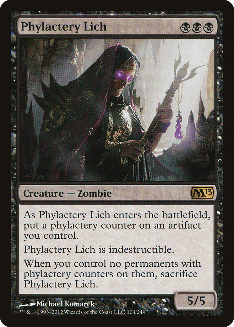 Phylactery Lich (104) Foil - Magic 2013